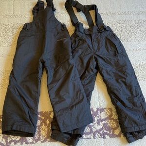 Little Kid ski pant bundle with ski mittens
